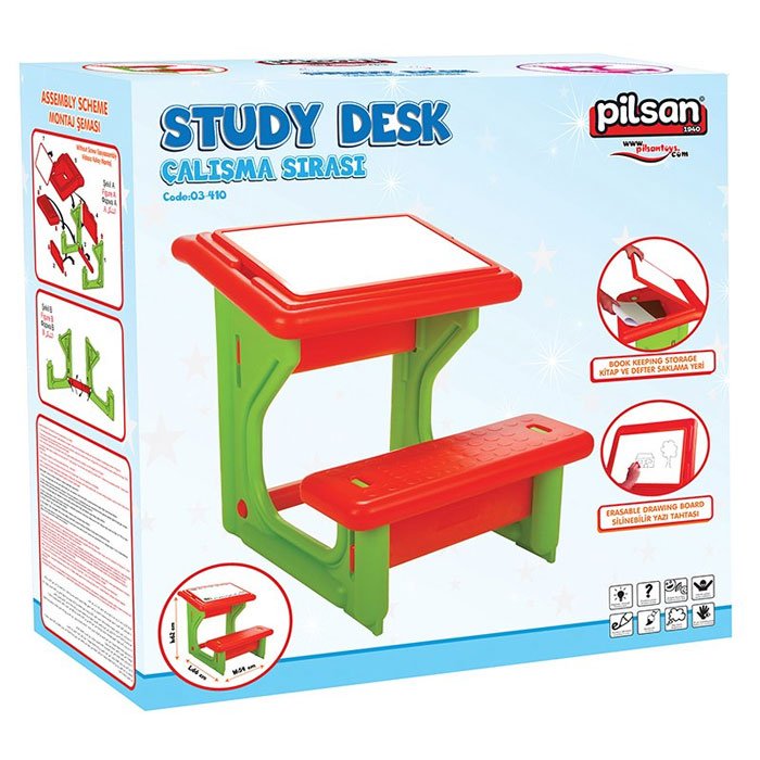 Pilsan Study Desk Turkey Made 3 To 7 Years Kids 03-410