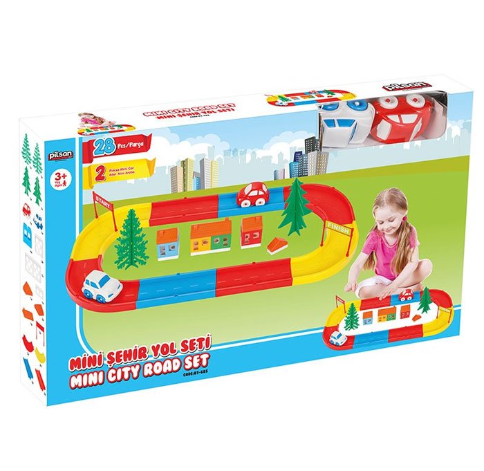 Pilsan Track Garage Set 28 Pcs Turkey Made 07-685