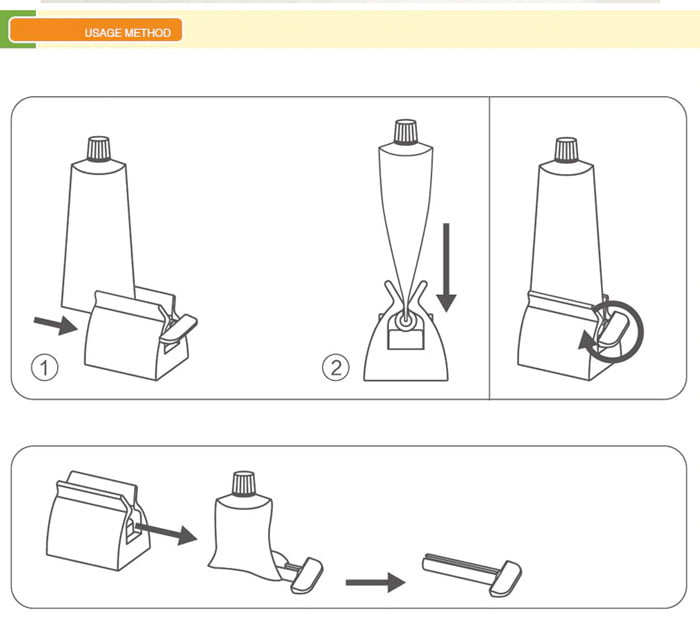 Rolling Tube Toothpaste Squeezer Dispenser Toothpaste Seat Holder Stand