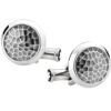 Montblanc Iconic Martelé Cufflinks, Steel, Brushed, 124207