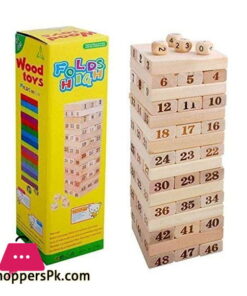 Folds High Tumbling Tower Classic Stacking Game Children Toy Puzzle Multiplayer Game Blocks