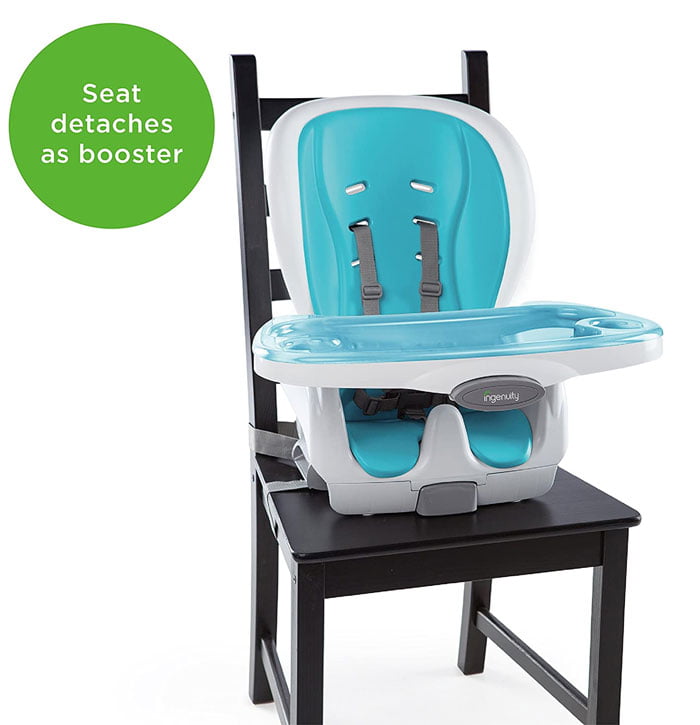 Ingenuity Smart Clean Trio 3-In-1 High Chair - Aqua