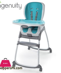 Ingenuity Smart Clean Trio 3-in-1 High Chair - Aqua