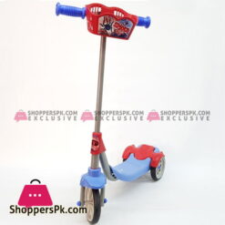 Spiderman 3 Wheel Metal Scooter with Basket Turkey Made FR58314