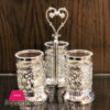 3 X Silver Plated Cutlery Holder For Modern Kitchen &Amp; Dining Table