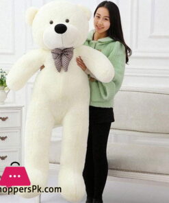5 Feet Giant White Teddy Bear Plush Toy DIY Gift 5FT