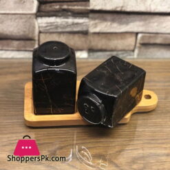 Ceramic Marble Design Salt &Amp; Pepper Shaker Set