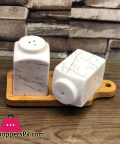 Ceramic Marble Design Salt & Pepper Shaker Set