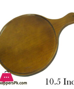 Elegant Wooden Paddle Pizza Tray Round 10.5 Inch - EH0099