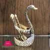 High Quality Heavy Duty Metal Swan Base Holder with 6 Spoons
