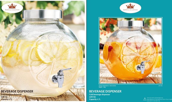 Imperial Collection Beverage Dispenser With Lid 4.7 Liter 4 Imperial Collection Beverage Dispenser With Lid 4.7 Liter