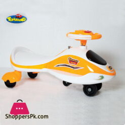 Kids Toys Auto Walker Swing Car (Steering Drive) Orange Train