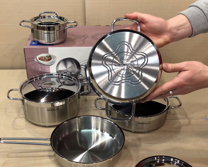 Korkmaz Alfa Cookware Set Of 9 Pieces - A1660