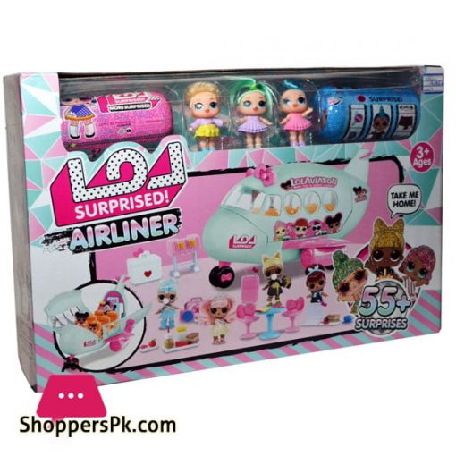 LOL AIRLINER LOL Passenger Plane 2 Dolls 3 Capsules 55+ Surprises