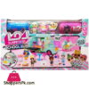 LOL School Bus + Helicopter with 3 Dolls 2 Capsules and other Accessories K5631