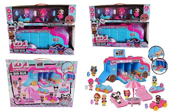 Lol Suprise Camper Big Bus Play Set K-5633