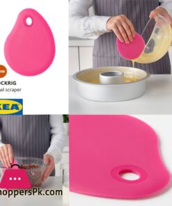 SOCKRIG Bowl Scraper, Silicone, Pink