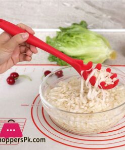 Silicone Spaghetti Spoon Noodle Fork Server Heat Resistant Kitchen Cooking Tool 