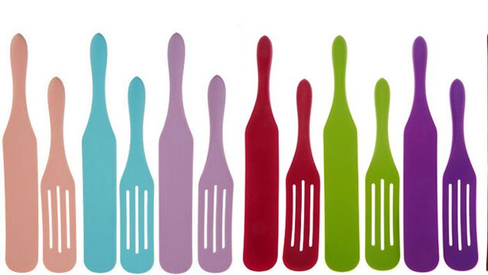 Silicone Spatula Set Of 2-Pcs Kitchen Gadgets