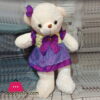 Large Stuff Teddy Bear With Frock 4-Feet 4Ftbfrk