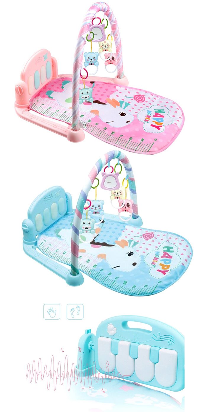Toy Harmonium Piano Pedal Baby 0-12 Months Early Childhood Music Game Mat Harmonium Fitness Rack