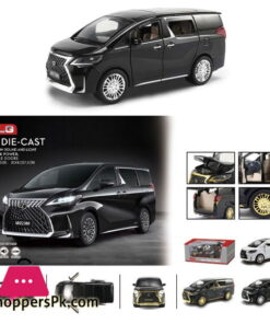 1/24 Luxury Lexus LM300 MPV Model Toy Car Alloy Die-Cast M929M Simulation Light Sound Pull Back Collection Toys Car