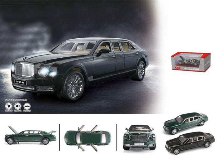1:24 Scale Bentley Mulsane Grand Limousine Model Car Alloy Mmaterial With Light Opening Doors 4 1:24 Scale Bentley Mulsane Grand Limousine Model Car Alloy Mmaterial With Light Opening Doors