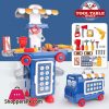 2 IN 1 Pretend Play Tool Table Mobile 40 Pcs Cartoon Bus