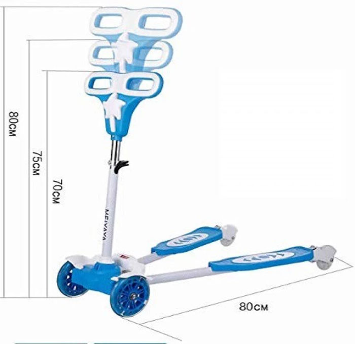 4 Wheels Kids Kick Scooter With Light Music