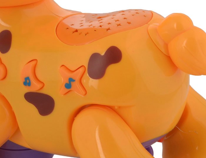 Baby Light And Sound Animal Paradise Cow Projection Walking Toy