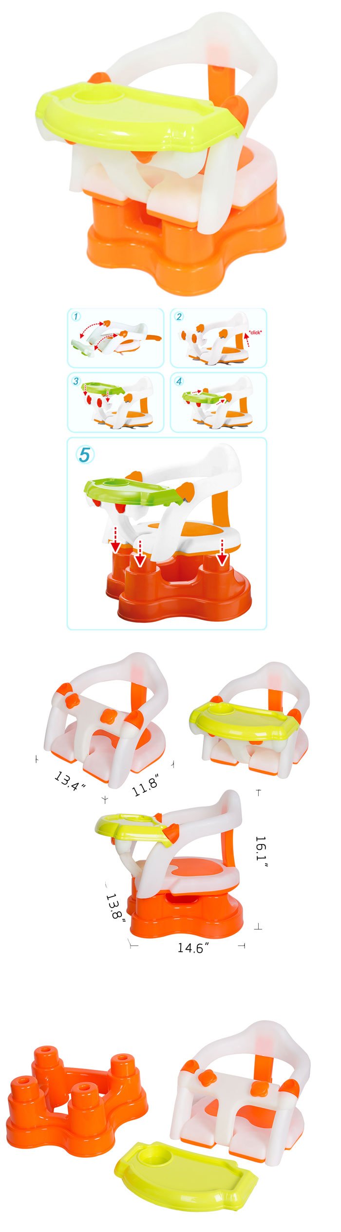 Baby Sit Snack & Go 3 in 1 Convertible Booster