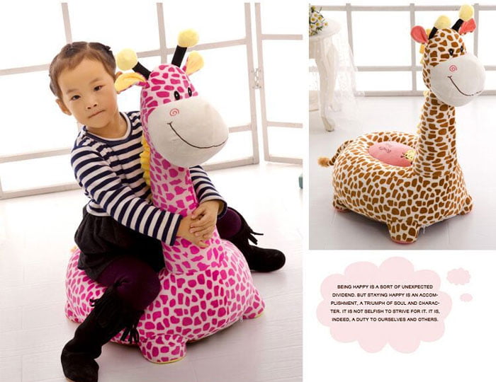 Baby Soft Plush Non-Slip Cushion Seat - Giraffe