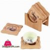 Bamboo Drink Coasters Tea Coffee Cup Mat Table Decor Heat Insulation Holder