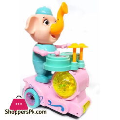 Elephant Drummer with Light Music Bump