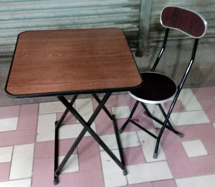 Folding Table And Chair 2 Pcs Set 2 X 2 Feet Table With Chair