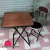 Folding Table and Chair 2 Pcs Set 2 x 2 Feet Table with Chair
