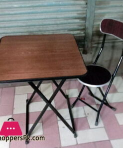 Folding Table and Chair 2 Pcs Set 2 x 2 Feet Table with Chair