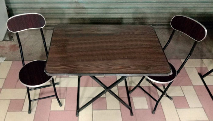 Folding Table And Chair 3 Pcs Set 24 X 36 Inch Table With 2 Chair 4 Folding Table And Chair 3 Pcs Set 24 X 36 Inch Table With 2 Chair