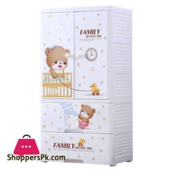 High Quality Baby Clothes Storage Wardrobe with 2 Drawer Cabinet