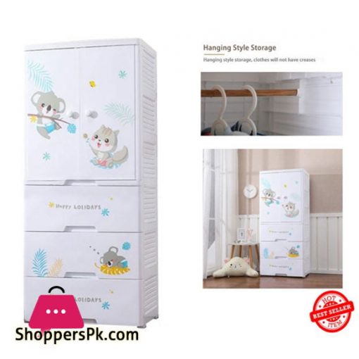 High Quality Baby Clothes Storage Wardrobe with 3 Drawer Cabinet Koala