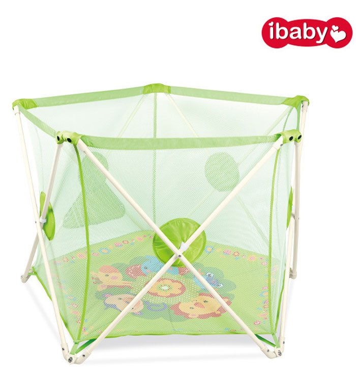 Ibaby Portable Children Fence Folding Baby Room - 68023 Green