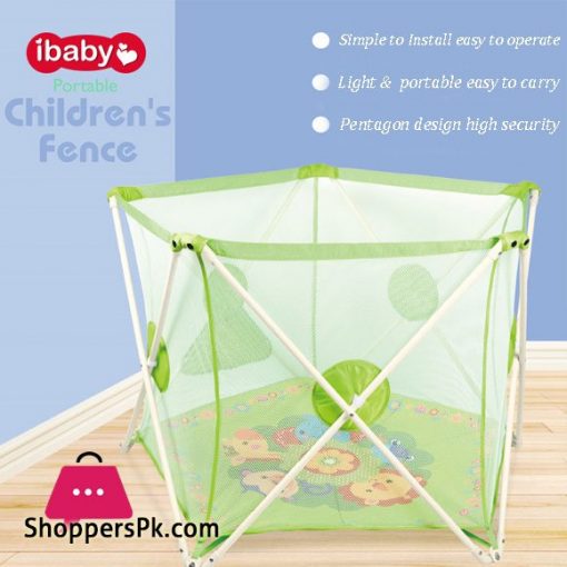 Ibaby Portable Children Fence Folding Baby Room - 68023 Green