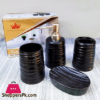 Imperial Collection Ceramic Bathroom Set 4-Pcs 2 Imperial Collection Ceramic Bathroom Set 4-Pcs
