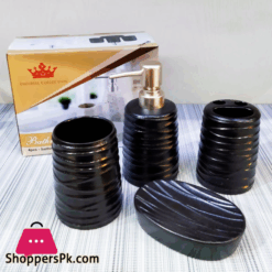 Imperial Collection Ceramic Bathroom Set 4-Pcs