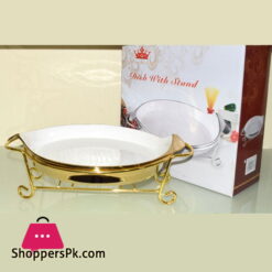 Imperial Collection Round Dish with Stand 12 Inch