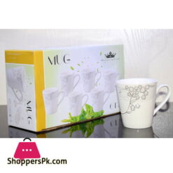 Imperial Collection Tea Cup Antique Print Embossed ( Set of 6 )