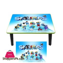 Kids Folding Wood Table - Smurfs