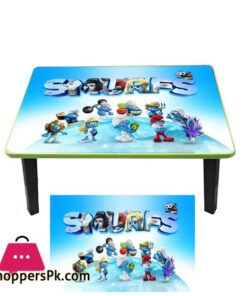 Kids Folding Wood Table - Smurfs