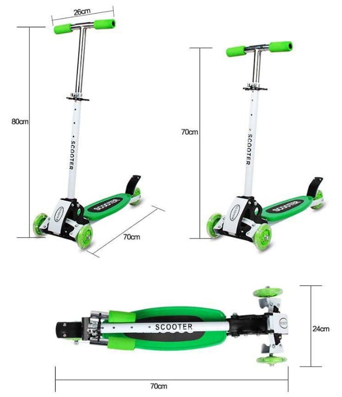 Kids Smart Skate Light Wheel Scooter For Kids Weight Capacity Upto 75Kg - 3 To 12 Years Kids - 8029 