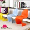 Modern Design S Shape Plastic Stackable Chair for Kids - Pack of 4